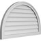 Ekena Millwork Round Top Surface Mount PVC Gable Vent w/ 2"W x 1-1/2"P Brickmould Frame, 36"W x 22"H GVPRT36X2202SN - alternate 5